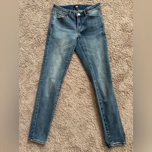 Bebe High-Rise Women's Jeans in Medium Blue